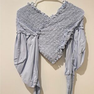 Elegant Blue Women's Top